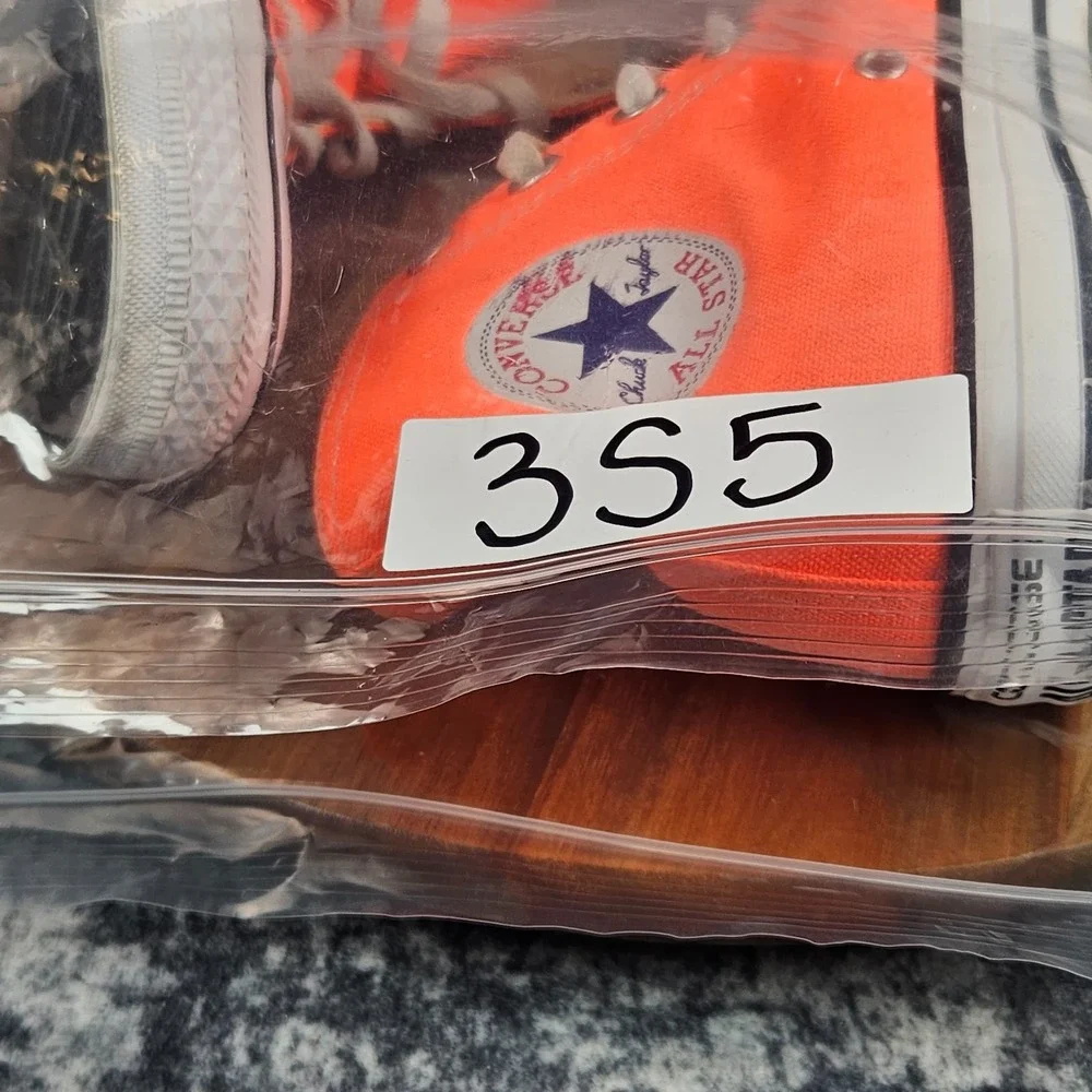 Converse Chuck Taylor All Star High Womens Size 8 Bright Orange Shoes Sneakers